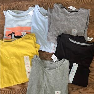 All New with Tags Old Navy Long Sleeve T-shirt Lot - Boys Size 14/16